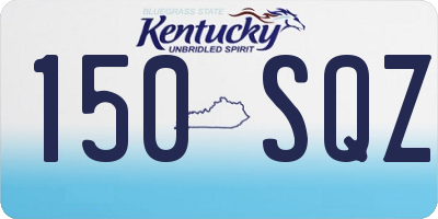 KY license plate 150SQZ