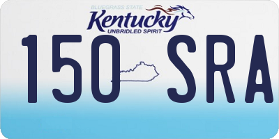 KY license plate 150SRA