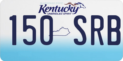 KY license plate 150SRB