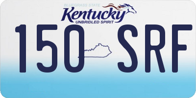 KY license plate 150SRF