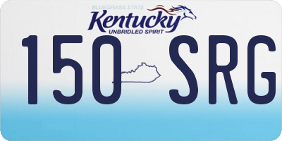 KY license plate 150SRG