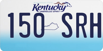 KY license plate 150SRH