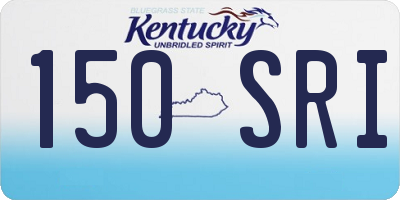 KY license plate 150SRI