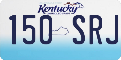 KY license plate 150SRJ