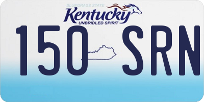 KY license plate 150SRN