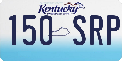 KY license plate 150SRP
