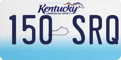 KY license plate 150SRQ