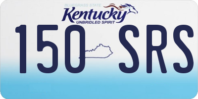 KY license plate 150SRS