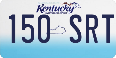 KY license plate 150SRT