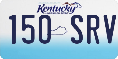 KY license plate 150SRV