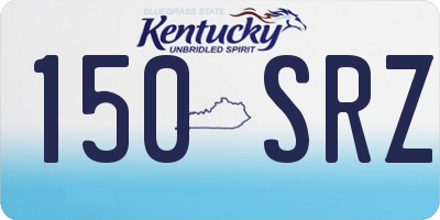 KY license plate 150SRZ