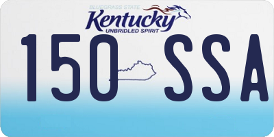 KY license plate 150SSA