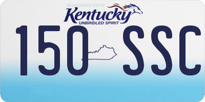 KY license plate 150SSC