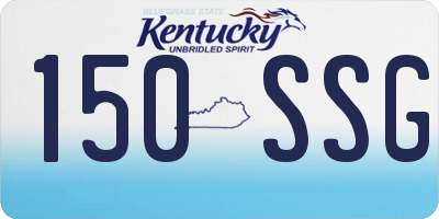 KY license plate 150SSG