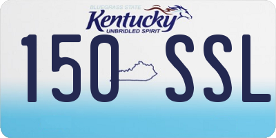 KY license plate 150SSL