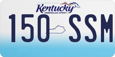 KY license plate 150SSM