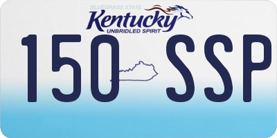 KY license plate 150SSP