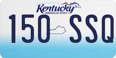 KY license plate 150SSQ