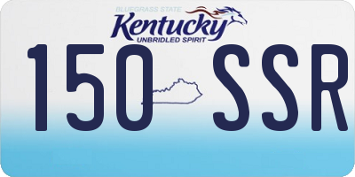KY license plate 150SSR