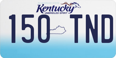 KY license plate 150TND