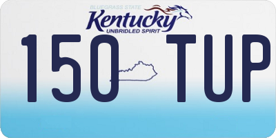KY license plate 150TUP