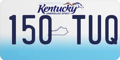 KY license plate 150TUQ