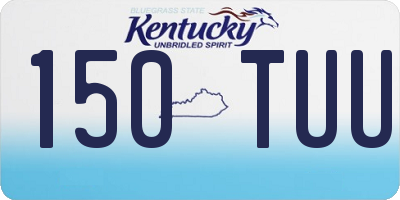 KY license plate 150TUU