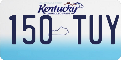KY license plate 150TUY