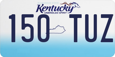KY license plate 150TUZ