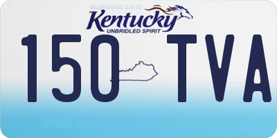 KY license plate 150TVA