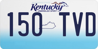 KY license plate 150TVD