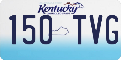 KY license plate 150TVG
