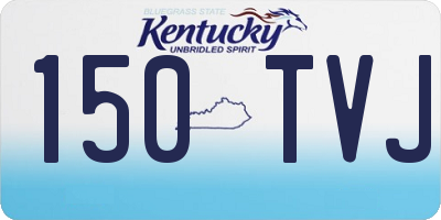 KY license plate 150TVJ