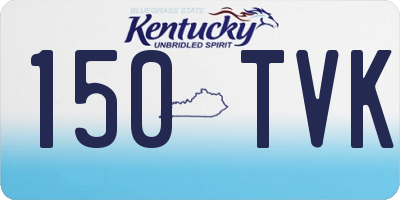KY license plate 150TVK