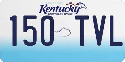 KY license plate 150TVL