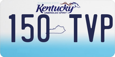 KY license plate 150TVP