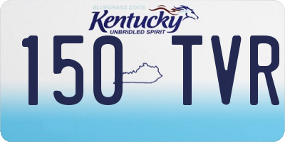 KY license plate 150TVR
