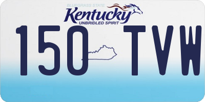 KY license plate 150TVW