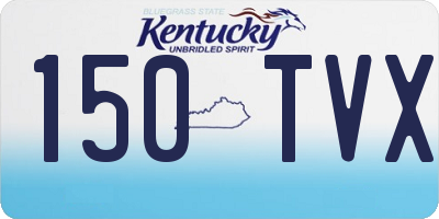 KY license plate 150TVX