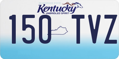 KY license plate 150TVZ
