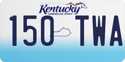 KY license plate 150TWA