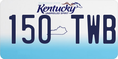 KY license plate 150TWB