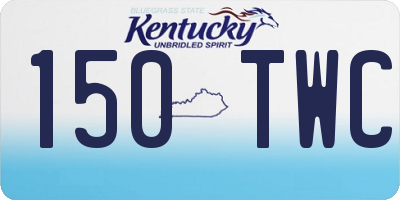 KY license plate 150TWC
