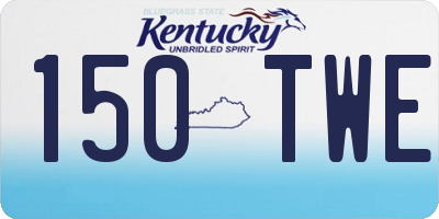 KY license plate 150TWE