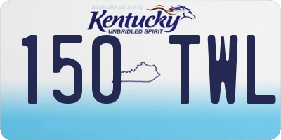 KY license plate 150TWL