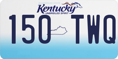 KY license plate 150TWQ