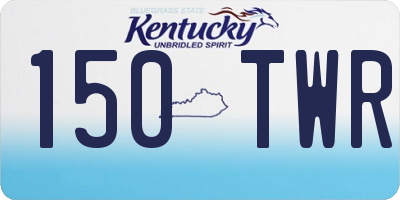 KY license plate 150TWR