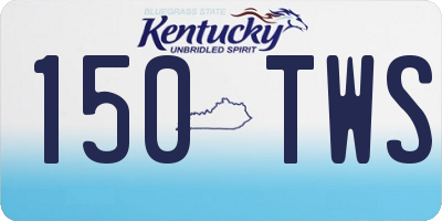 KY license plate 150TWS