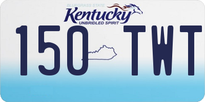 KY license plate 150TWT