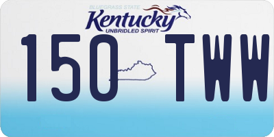 KY license plate 150TWW